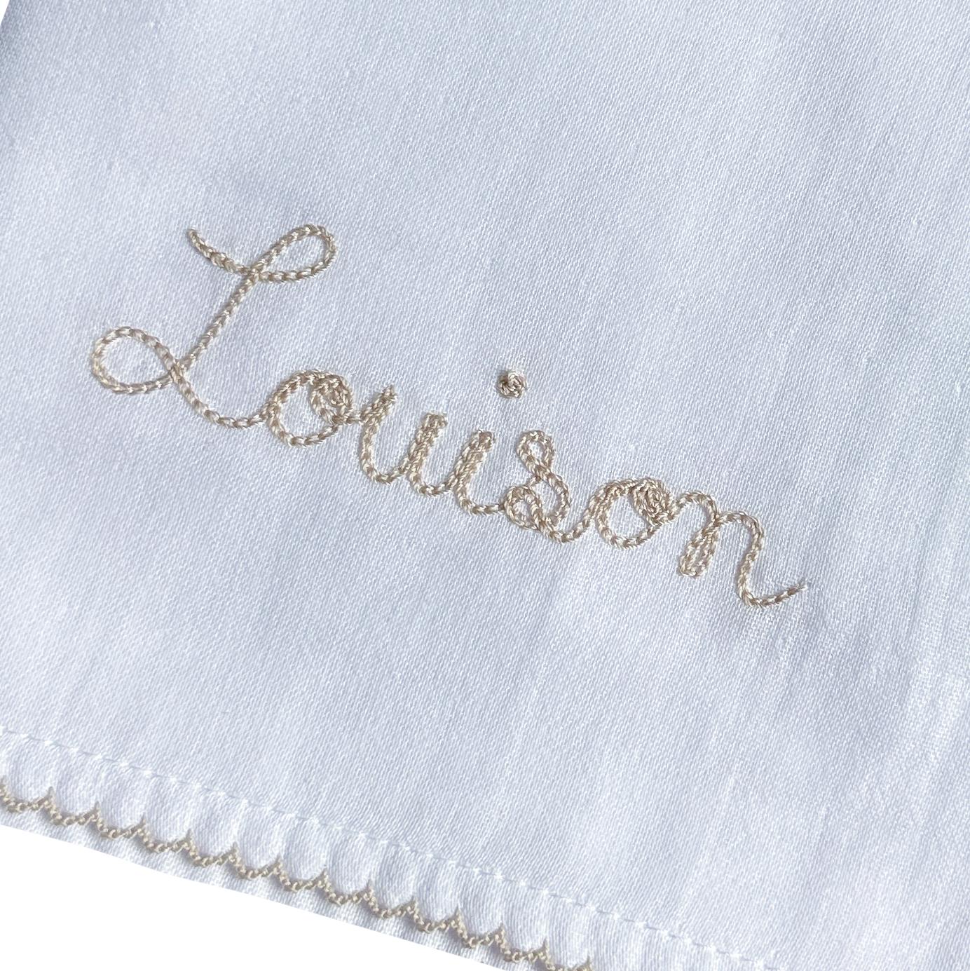 Lange blanc Picot Sable