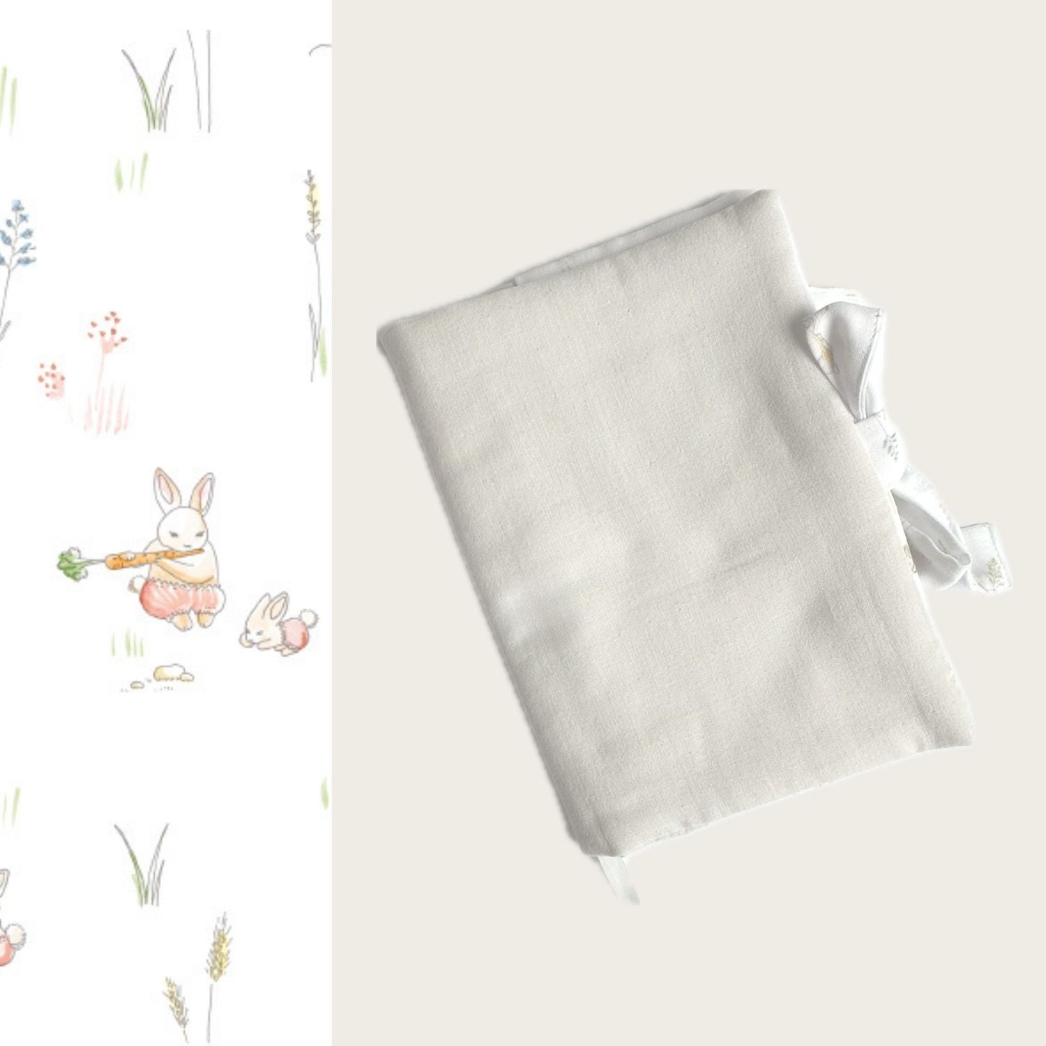 Protège-carnet motif Clairière / Galet