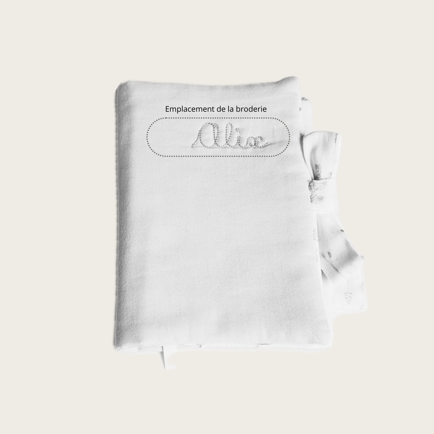 Protège-carnet motif Clairière / Galet