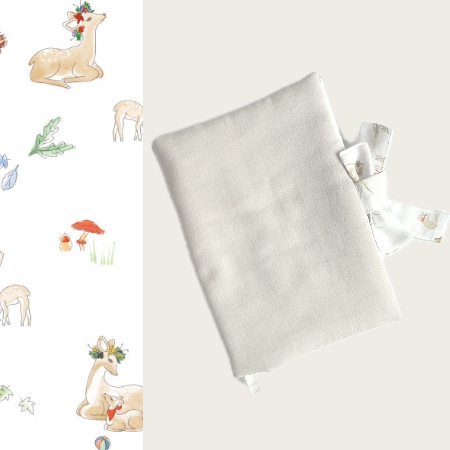 Protège-carnet motif Sous-bois / Galet