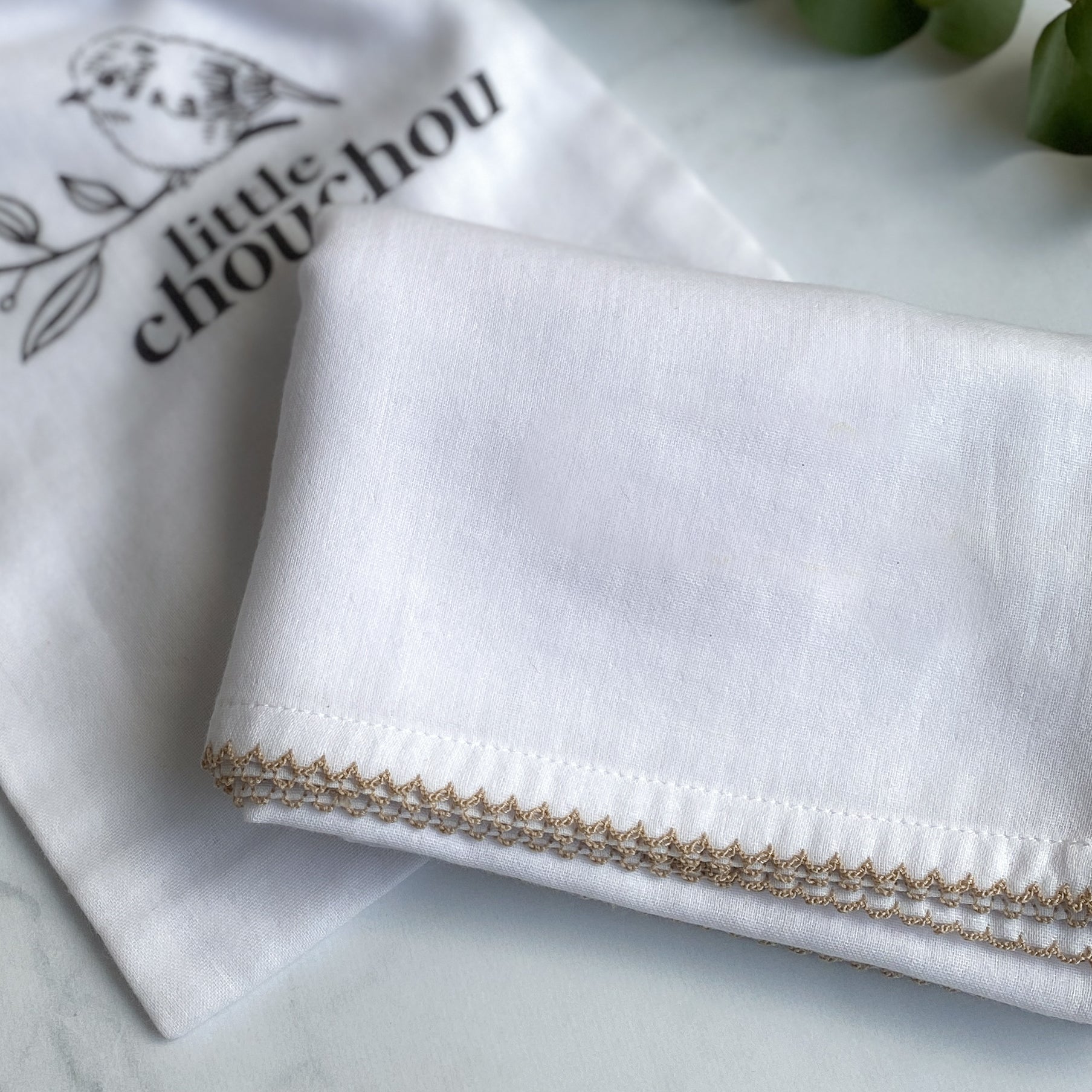 Lange blanc Picot Sable