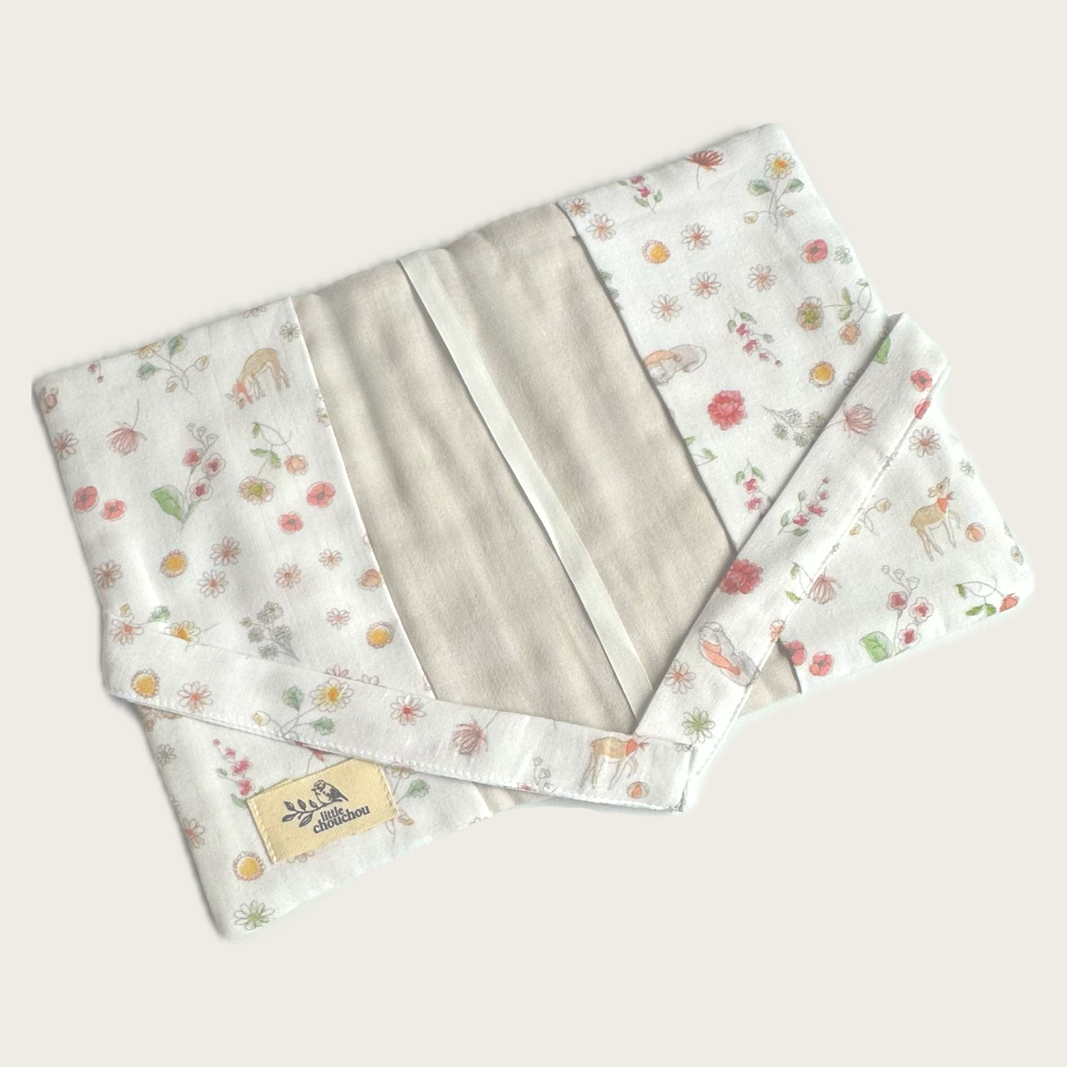 Protège-carnet motif Prairie / Galet