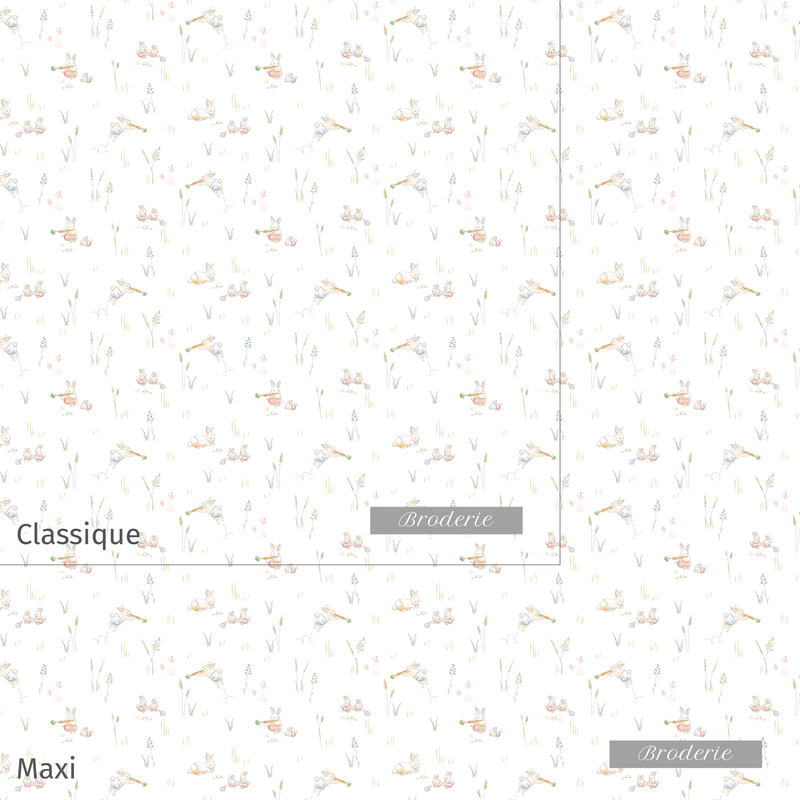 Lange à motifs Clairière brodé au prénom