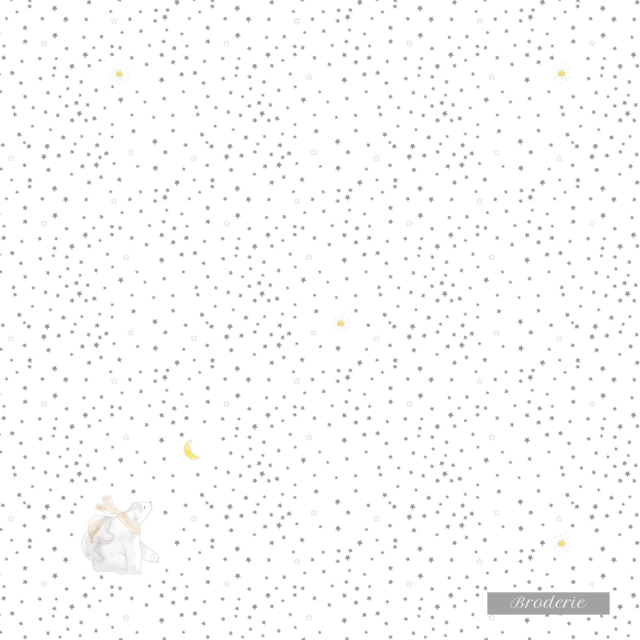 Lange à motifs Pôle Nord brodé au prénom